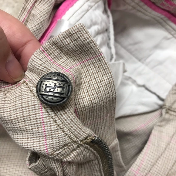 Diesel Men 100% cotton pink beige straight dressy pants khaki - Picture 10 of 11